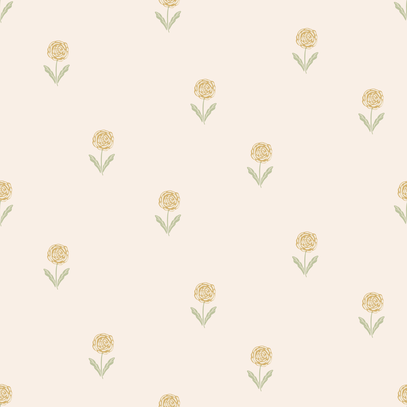 Marigold Stamp Wallpaper