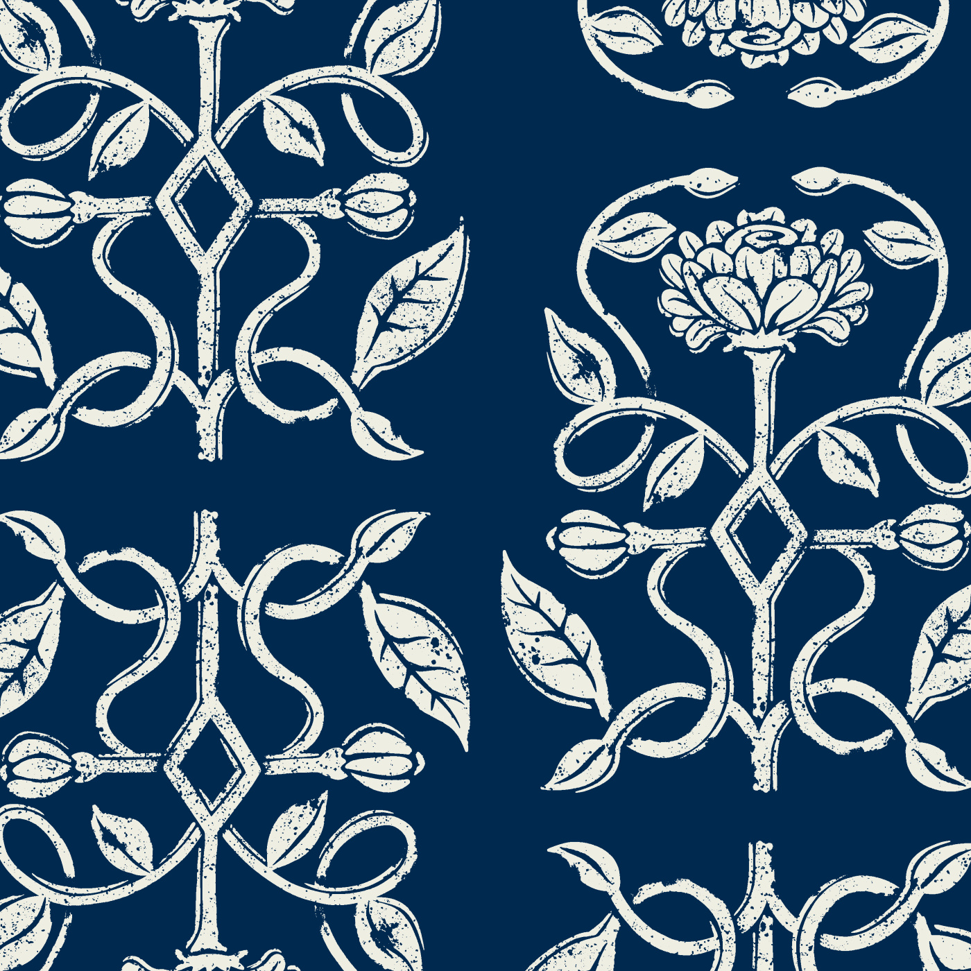 Floral Nouveau Wallpaper