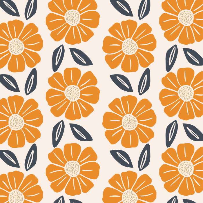 Add a fun floral accent to any wall in your interior with our Bold Petals Peel And Stick Removable Wallpaper! 