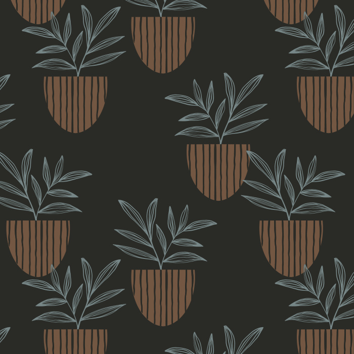 Create an indoor garden in any room of your home with our House Plants Peel And Stick Removable Wallpaper.