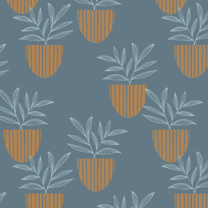 Create an indoor garden in any room of your home with our House Plants Peel And Stick Removable Wallpaper.