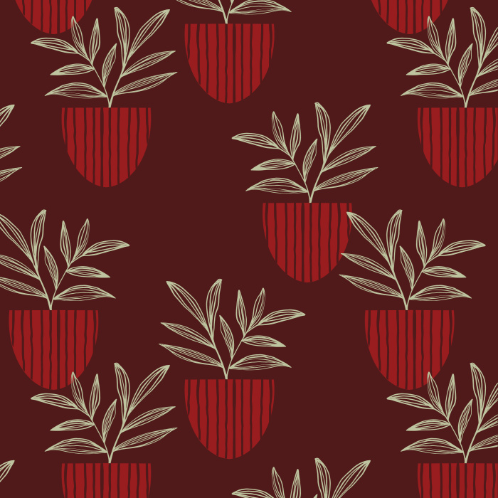 Create an indoor garden in any room of your home with our House Plants Peel And Stick Removable Wallpaper.