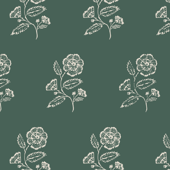 Add a vintage accent wall to any wall in your home with our Pressed Flower Peel And Stick Removable Wallpaper.