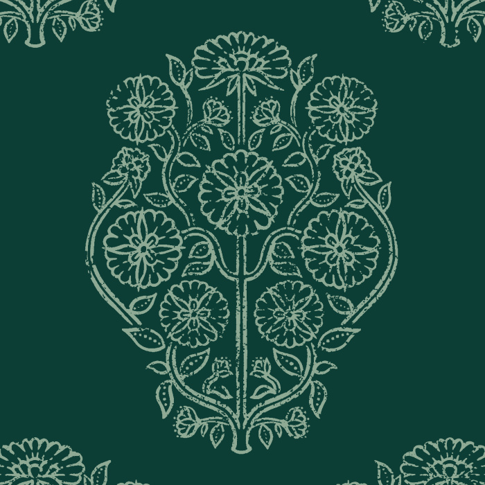 Create a timelessly classic accent in your home with our Evergreen Vines Peel and Stick Removable Wallpaper.