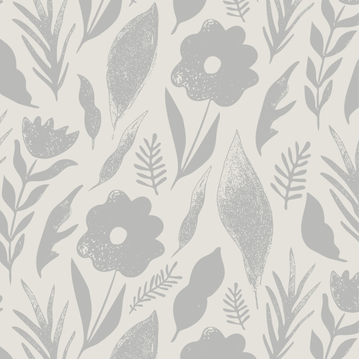 Add a touch of nature to your walls with our Stamped Florals Peel And Stick Removable Wallpaper.
