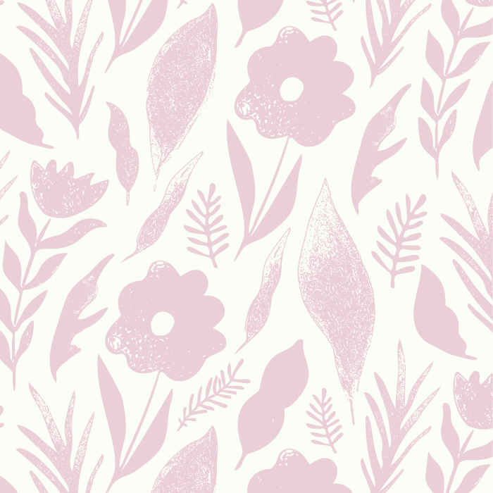 Add a touch of nature to your walls with our Stamped Florals Peel And Stick Removable Wallpaper.