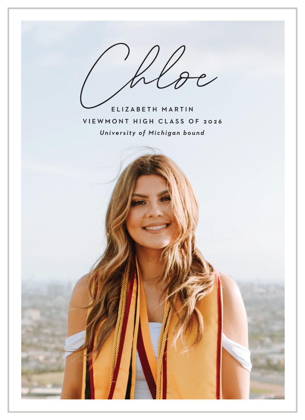 Classic Cover Graduation Announcements