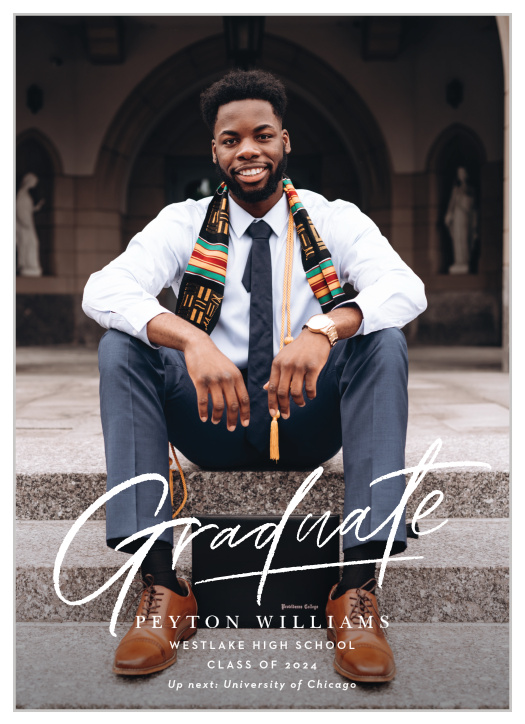 Our Signed Student Graduation Announcements inform family and friends of your recent academic achievement.