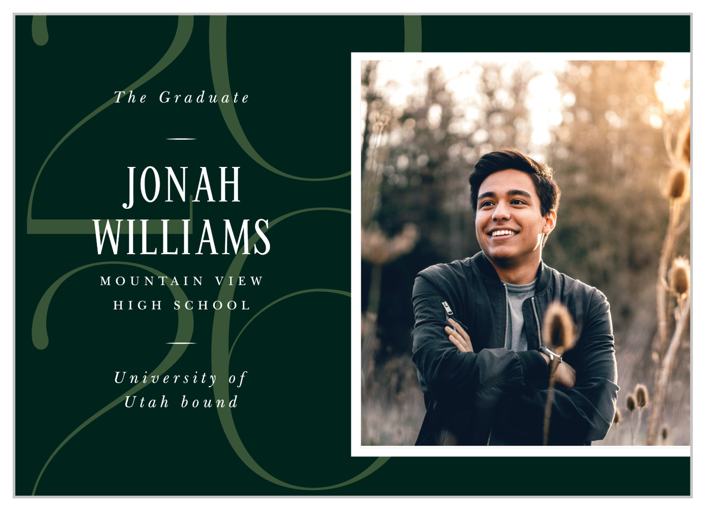 Classic Overlay Graduation Announcements