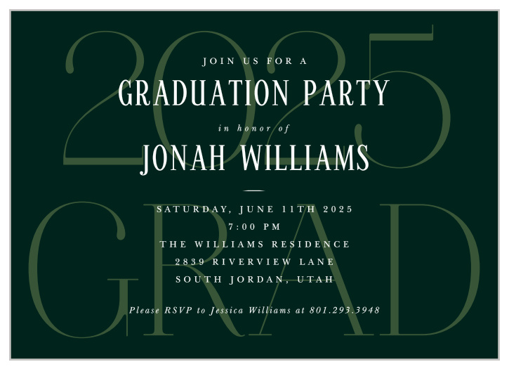 Our Classic Overlay Graduation Invitations bring family and friends together to celebrate your academic achievement.