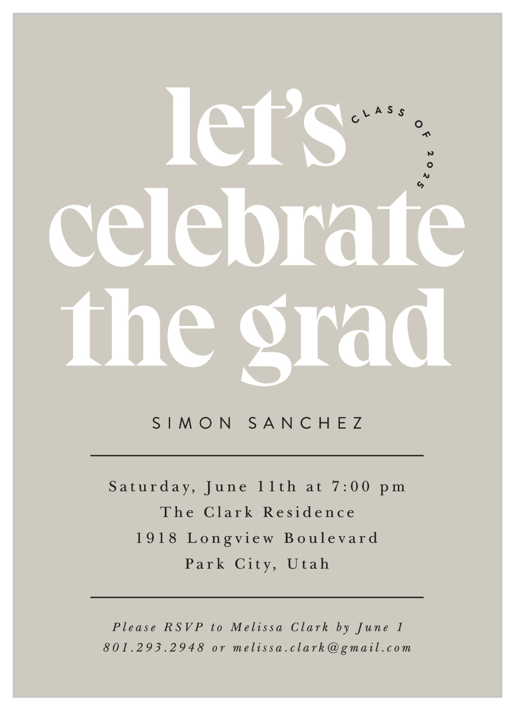 Mod Masthead Graduation Invitations