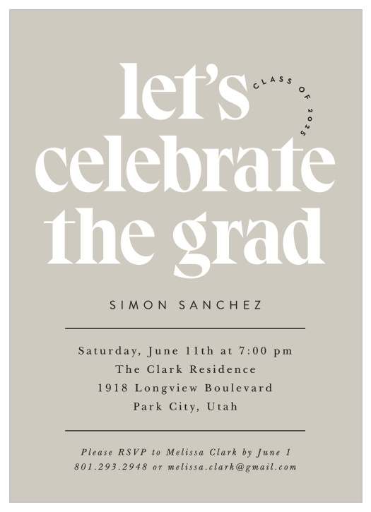 Our Mod Masthead Graduation Invitations gather family and friends together to celebrate your academic achievement.