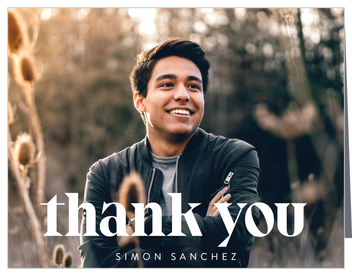 Mod Masthead Graduation Thank You Cards