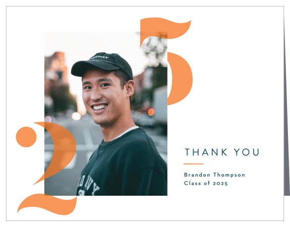 Let family and friends know how much you appreciate them with our Tucked Year Graduation Thank You Cards.