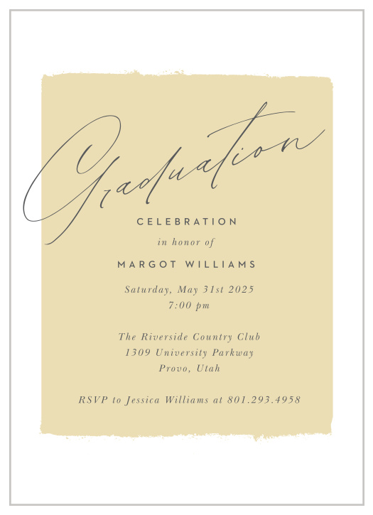 Announce your celebration with our Photo Stamped Graduation Invitations.