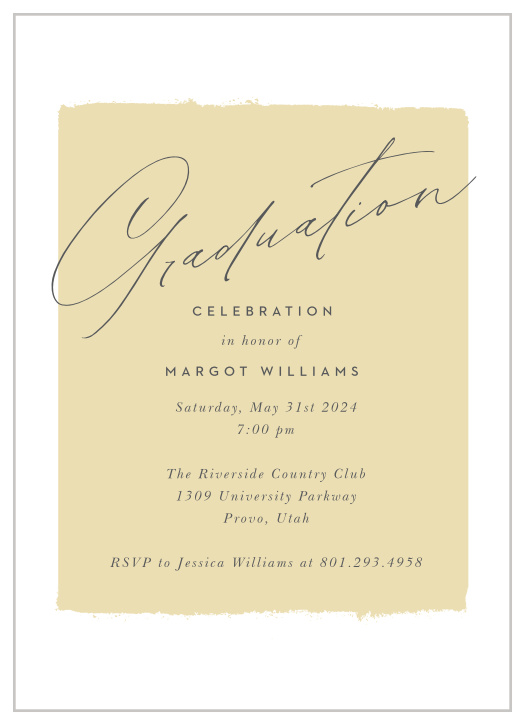 Announce your celebration with our Photo Stamped Graduation Invitations.