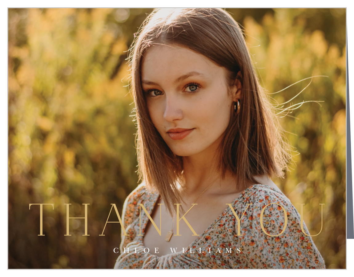 Classic Stack Graduation Thank You Cards