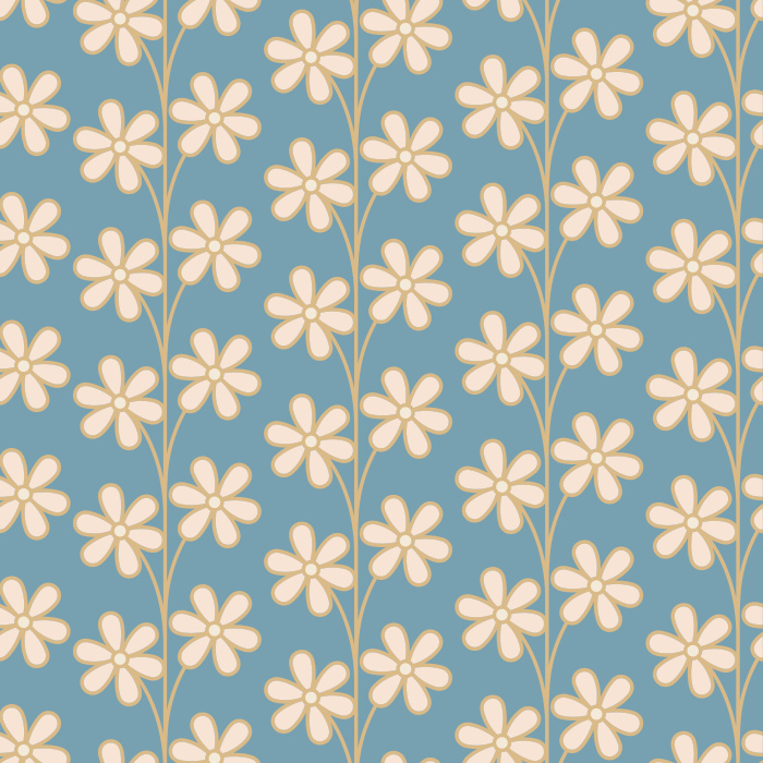 Our Daisy Dance Peel And Stick Removable Wallpaper add a touch of nature in a cute fashion to any wall in your home. 