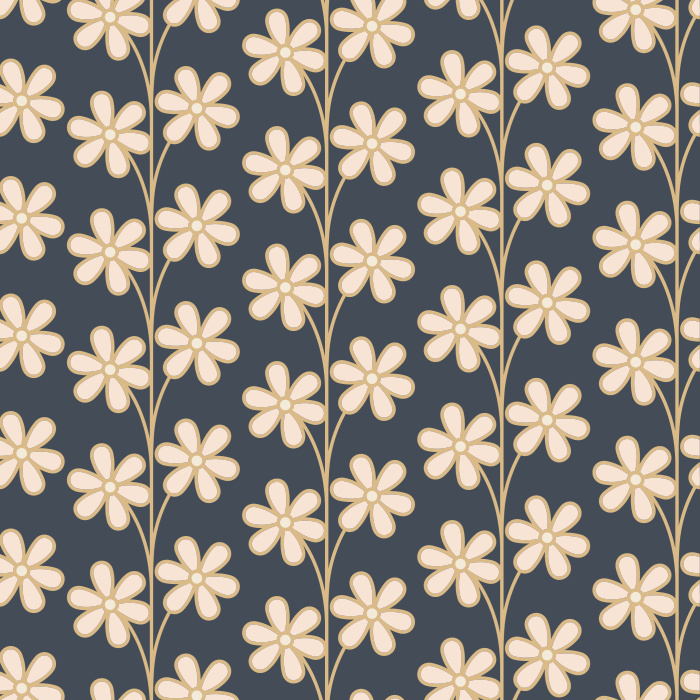 Our Daisy Dance Peel And Stick Removable Wallpaper add a touch of nature in a cute fashion to any wall in your home. 