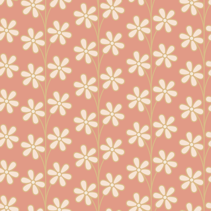 Our Daisy Dance Peel And Stick Removable Wallpaper add a touch of nature in a cute fashion to any wall in your home.
