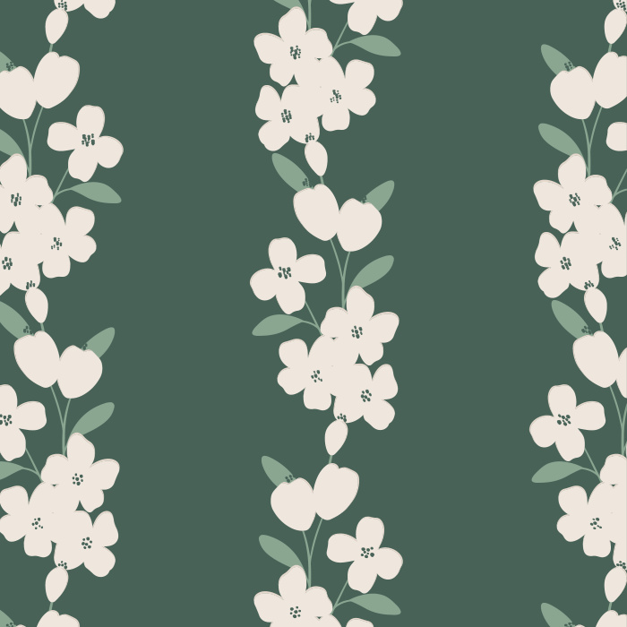 Our Gorgeous Cluster Peel And Stick Removable Wallpaper bring a touch of greenery to any wall in your home.