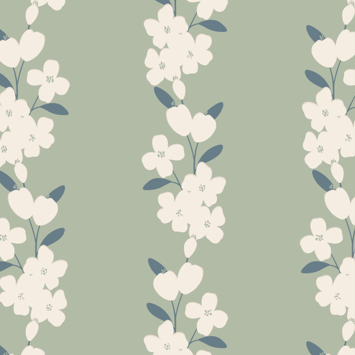 Our Gorgeous Cluster Peel And Stick Removable Wallpaper bring a touch of greenery to any wall in your home.