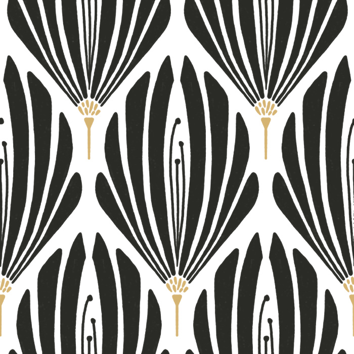 With it’s damask-like pattern of simplified floral shapes, our Fanning Florals Peel And Stick Removable Wallpaper is sure to make a statement on any wall.