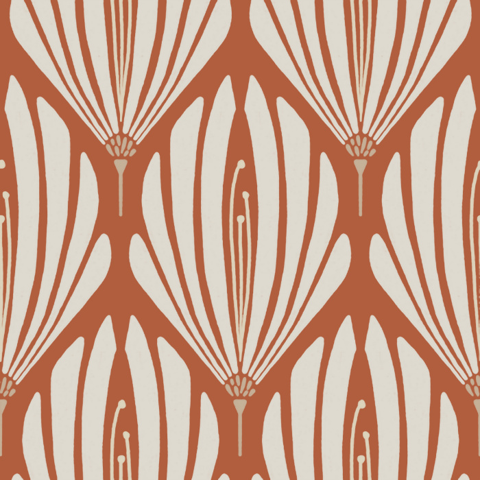 With it’s damask-like pattern of simplified floral shapes, our Fanning Florals Peel And Stick Removable Wallpaper is sure to make a statement on any wall.