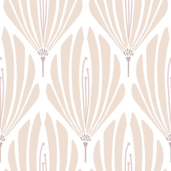 With it’s damask-like pattern of simplified floral shapes, our Fanning Florals Peel And Stick Removable Wallpaper is sure to make a statement on any wall.