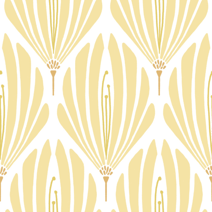 With it’s damask-like pattern of simplified floral shapes, our Fanning Florals Peel And Stick Removable Wallpaper is sure to make a statement on any wall.