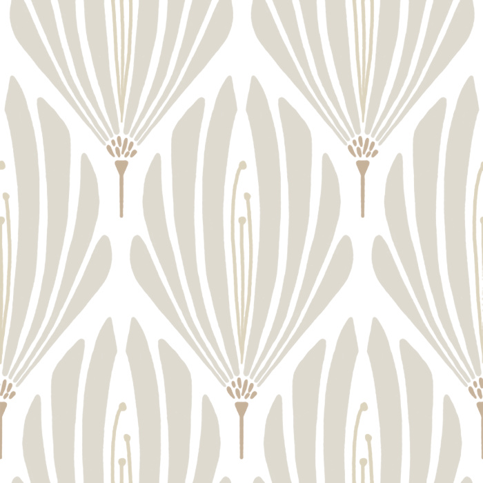 With it’s damask-like pattern of simplified floral shapes, our Fanning Florals Peel And Stick Removable Wallpaper is sure to make a statement on any wall.