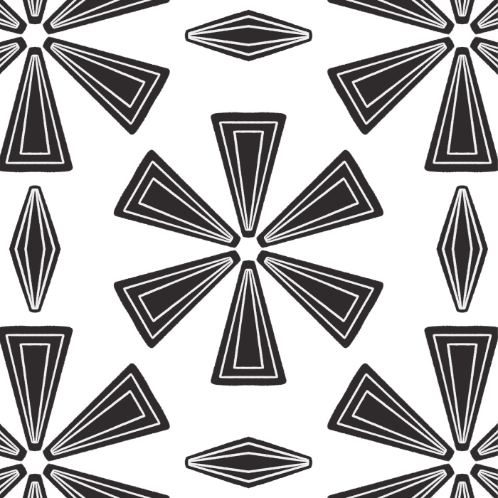 Add an abstract accent wall anywhere in your home with our Geometric Twist Peel And Stick Removable Wallpaper.