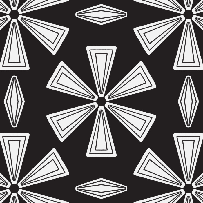 Add an abstract accent wall anywhere in your home with our Geometric Twist Peel And Stick Removable Wallpaper.