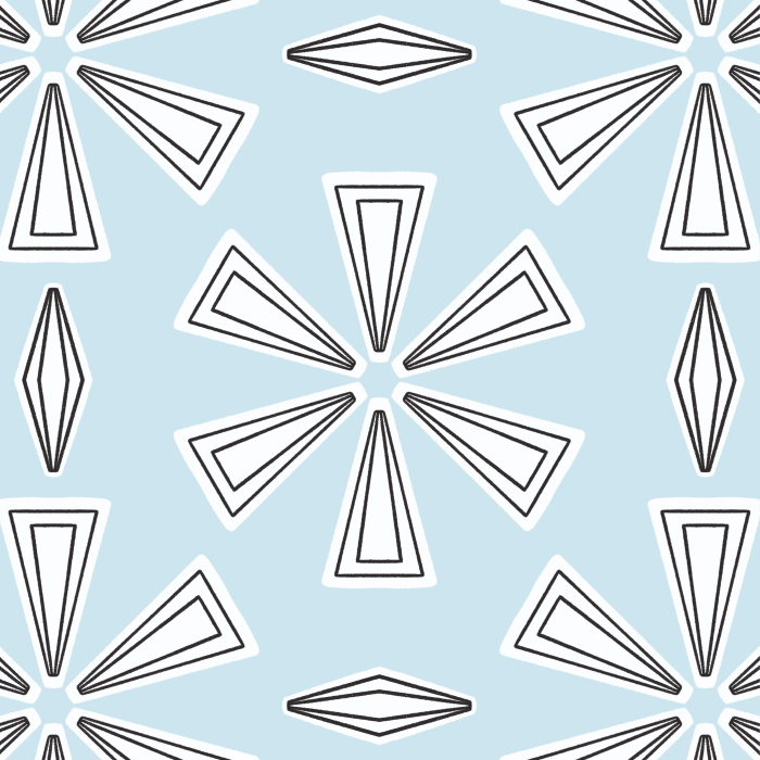 Add an abstract accent wall anywhere in your home with our Geometric Twist Peel And Stick Removable Wallpaper.