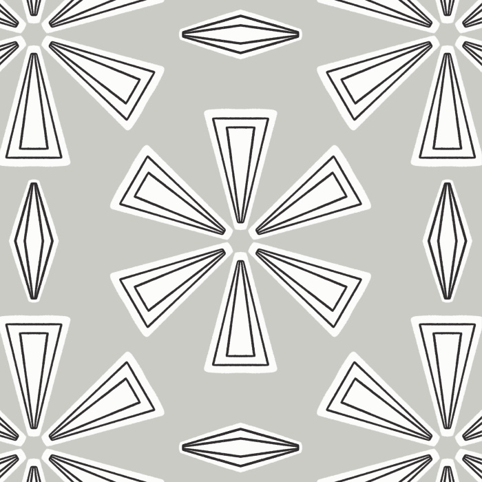 Add an abstract accent wall anywhere in your home with our Geometric Twist Peel And Stick Removable Wallpaper.