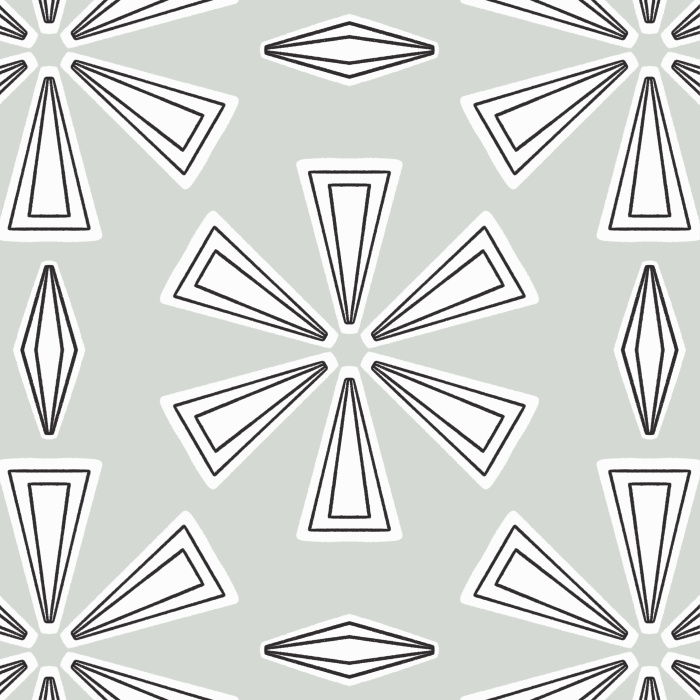 Add an abstract accent wall anywhere in your home with our Geometric Twist Peel And Stick Removable Wallpaper.