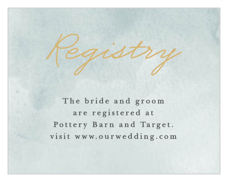 True Love Story Registry Cards