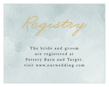 Our True Love Story Registry Cards inform family and friends where you would like your wedding gifts from.