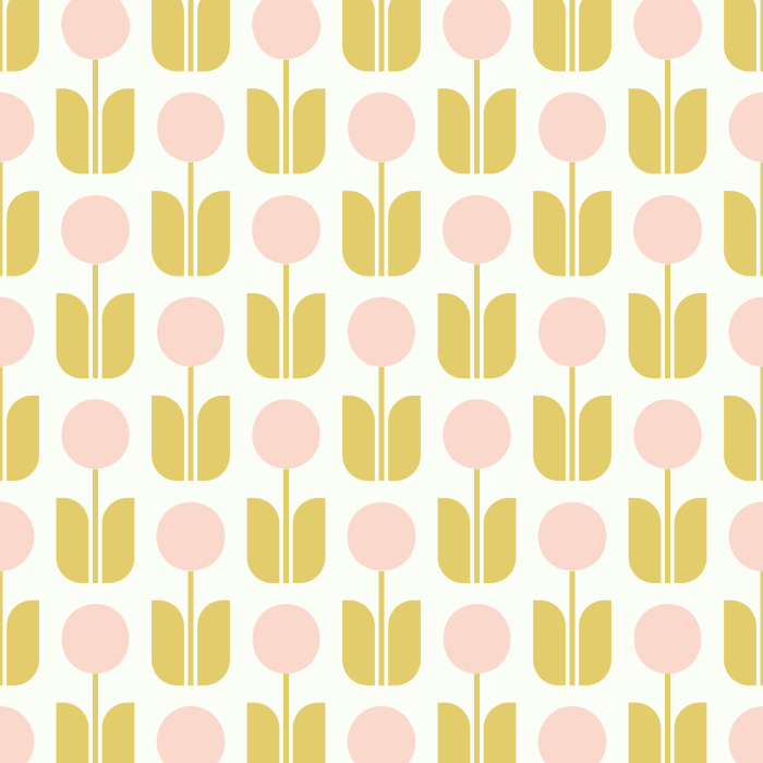 Add some vintage flair to any wall with the geometric flower design of our Mod Blossoms Peel And Stick Removable Wallpaper.