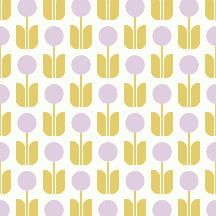 Add some vintage flair to any wall with the geometric flower design of our Mod Blossoms Peel And Stick Removable Wallpaper.