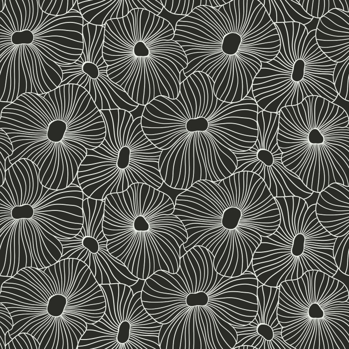 Our Outlined Florals Peel And Stick Removable Wallpaper bring the look of a blossoming garden to any wall in your home.