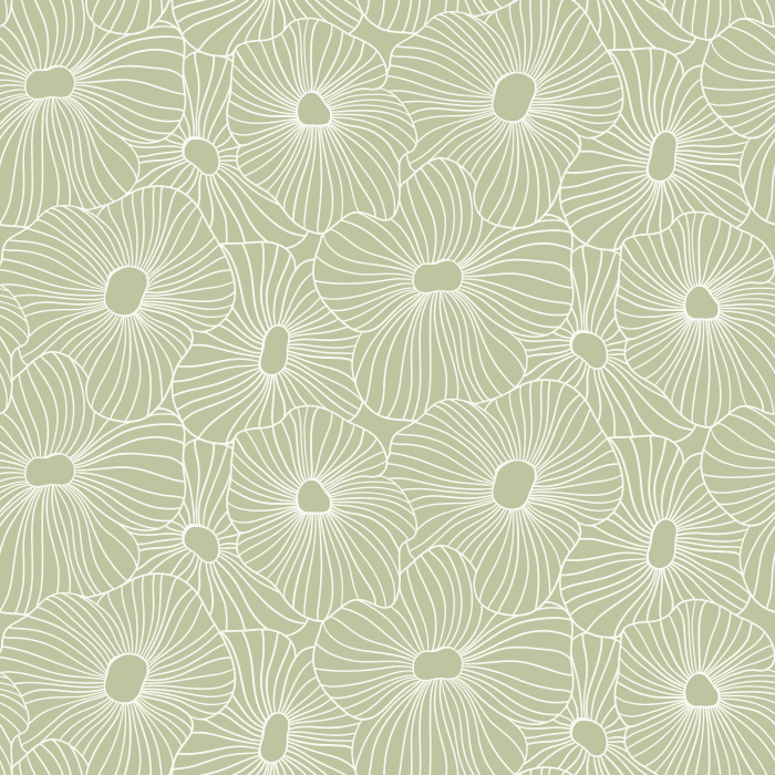 Our Outlined Florals Peel And Stick Removable Wallpaper bring the look of a blossoming garden to any wall in your home.