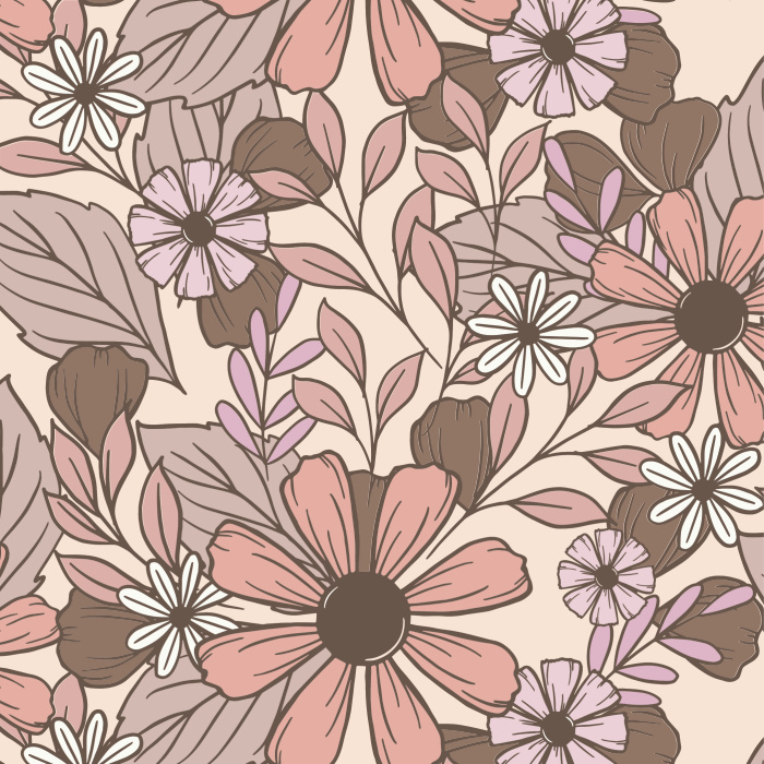 Add a blossoming garden to the walls of your home with our Floral Field Peel And Stick Removable Wallpaper.