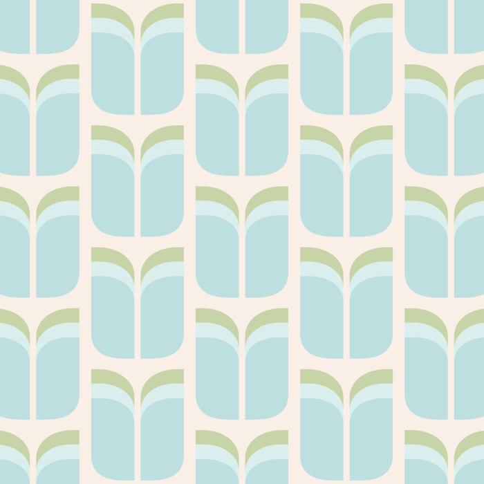 With its simple patten of geometric flowers, our Mod Tulip Peel And Stick Removable Wallpaper is a great way to add a retro vibe to any room.