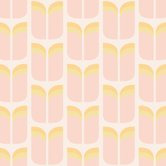 With its simple patten of geometric flowers, our Mod Tulip Peel And Stick Removable Wallpaper is a great way to add a retro vibe to any room.