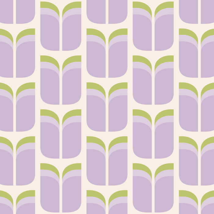 With its simple patten of geometric flowers, our Mod Tulip Peel And Stick Removable Wallpaper is a great way to add a retro vibe to any room.
