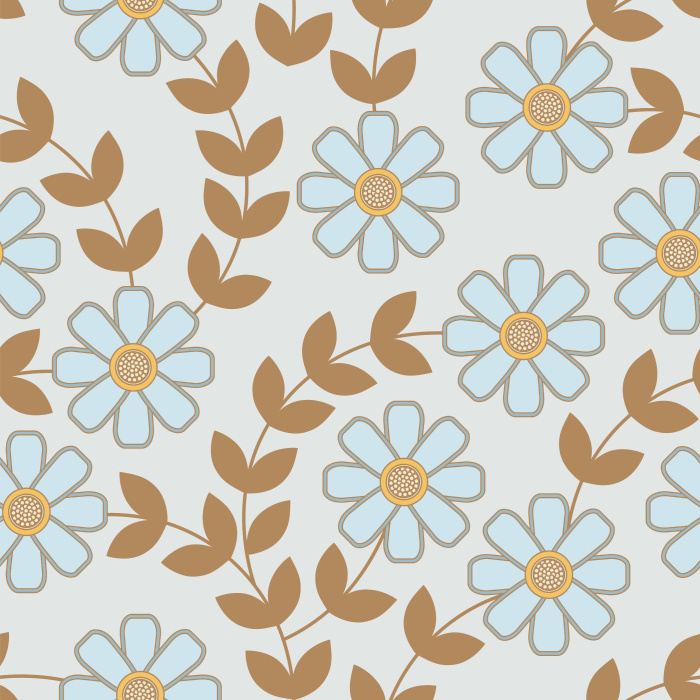 Add an artistic garden to your wall with our Geo Anemone Peel And Stick Removable Wallpaper.