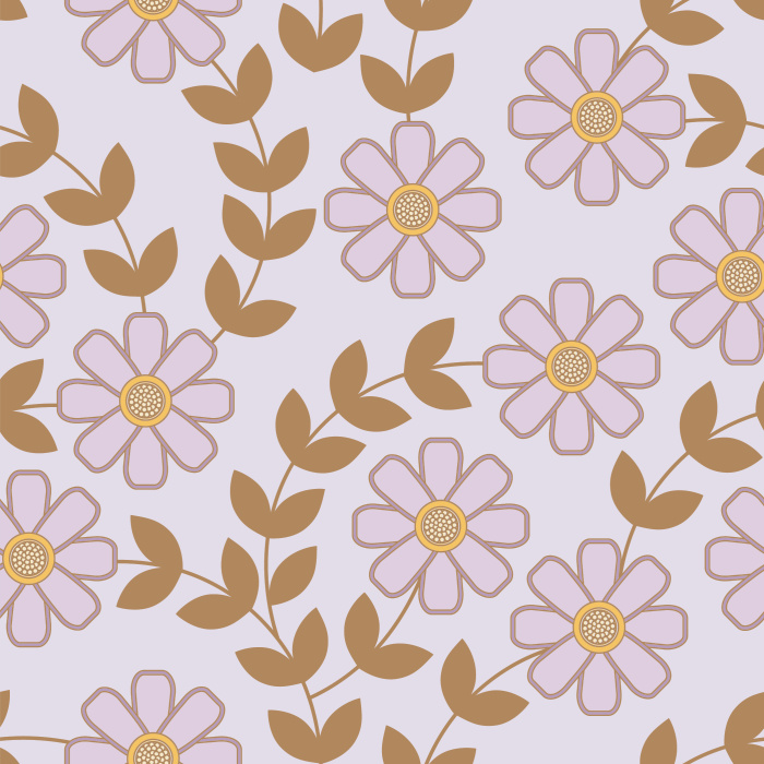 Add an artistic garden to your wall with our Geo Anemone Peel And Stick Removable Wallpaper.
