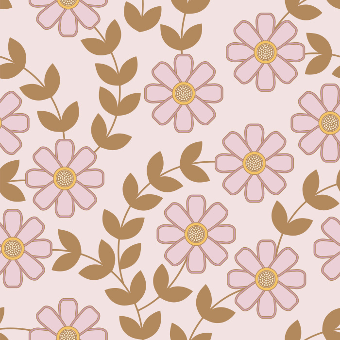 Add an artistic garden to your wall with our Geo Anemone Peel And Stick Removable Wallpaper.