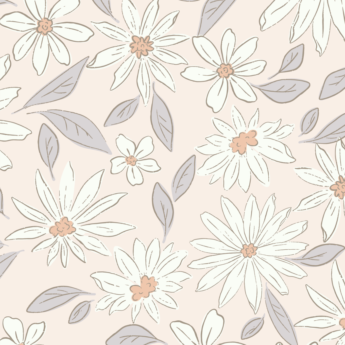 Chrysanthemum Cottage Wallpaper